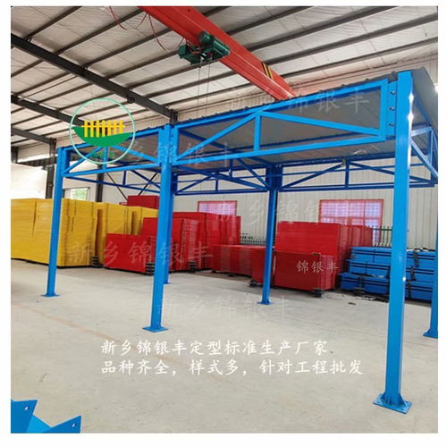 新鄉(xiāng)錦銀豐 中建藍色的定型化鋼筋加工棚,好看漂亮